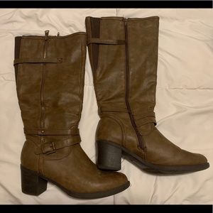10 Wide brown boots wide calf